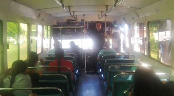 IMPLEMENTA POLICÍA MUNICIPAL OPERATIVO DE PROXIMIDAD SOCIAL EN CAMIONES SUBURBANOS