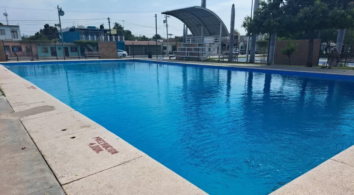 Casi lista alberca de la Constitución