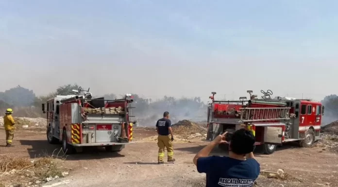 Suben temperaturas y también incendios en Ciudad Obregón: Bomberos
