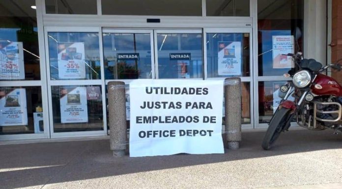 Empleados de Office Depot de Cd. Obregón podrían estallar en huelga; ven estafa en la entrega de utilidades