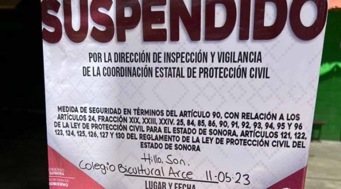 Protección Civil Sonora suspende 10 guarderías y preescolares