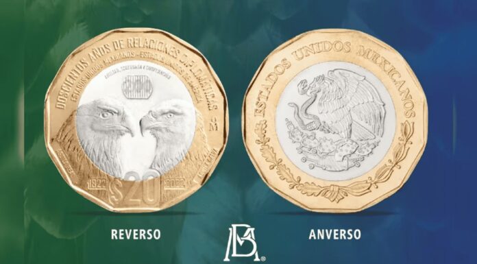 Presenta Banco de México nueva moneda de 20 pesos; así está compuesta