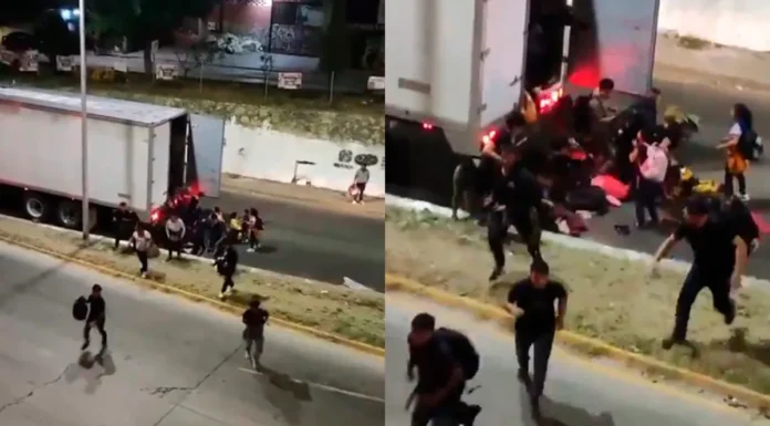 Migrantes huyen de tráiler tras ser abandonados en Oaxaca