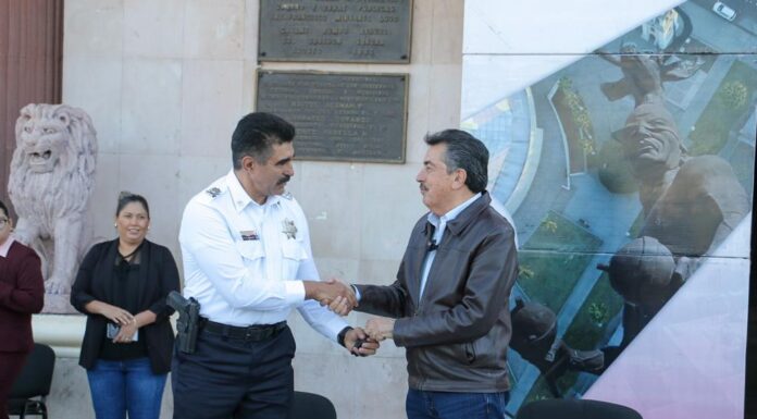 ENTREGA PRESIDENTE MUNICIPAL TRES PATRULLAS NUEVAS, DRON Y EQUIPO DE CÓMPUTO A SSPM