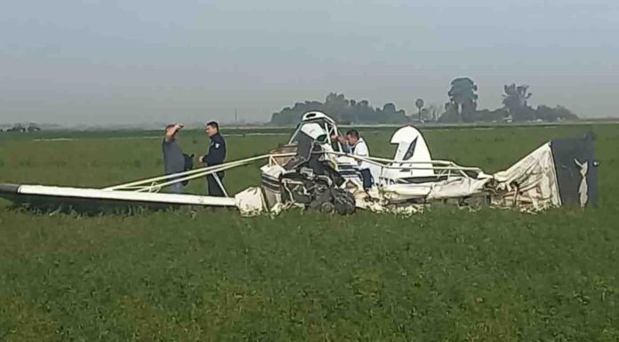 Se desploma avioneta de fumigación en San Luis Río Colorado, Sonora