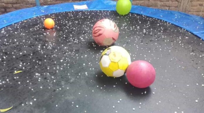 Lluvia con granizo sorprende a los cajemenses