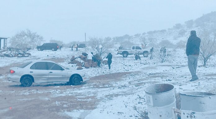 SONORA REGISTRÓ NEVADAS Y LLUVIAS DURANTE LA TARDE DEL DOMINGO