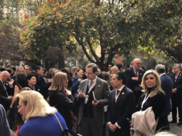 Llegan embajadores y cónsules a Palacio Nacional para reunirse con AMLO, entre ellos expriistas Fayad y Pavlovich