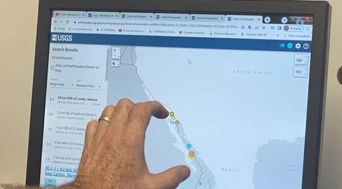 Aumenta 700% actividad sísmica en Golfo de California comparado con 2023