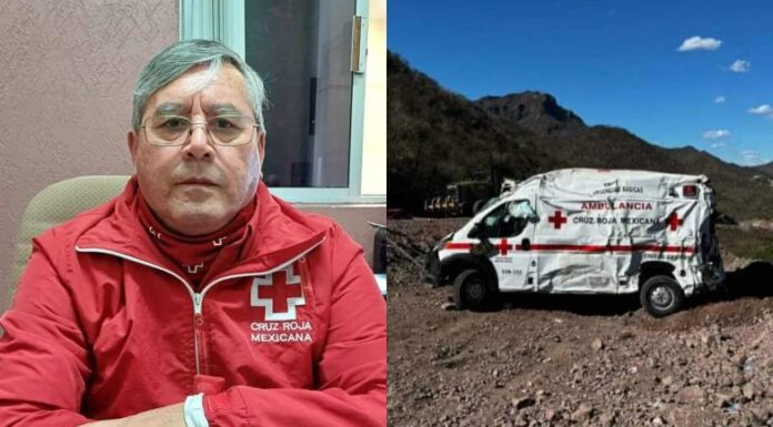 Fuera de peligro se reporta coordinador de Cruz Roja en Cajeme tras desbarrancarse en Yécora