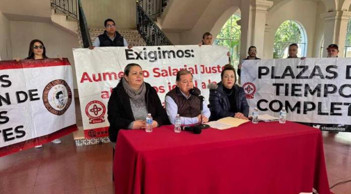 Unison: Solicita STAUS 10% de aumento salarial en 2024 al entregar hoy pliego petitorio