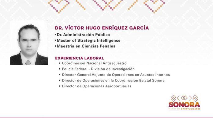 Gobernador propondrá a Víctor Enríquez como nuevo secretario de SSP