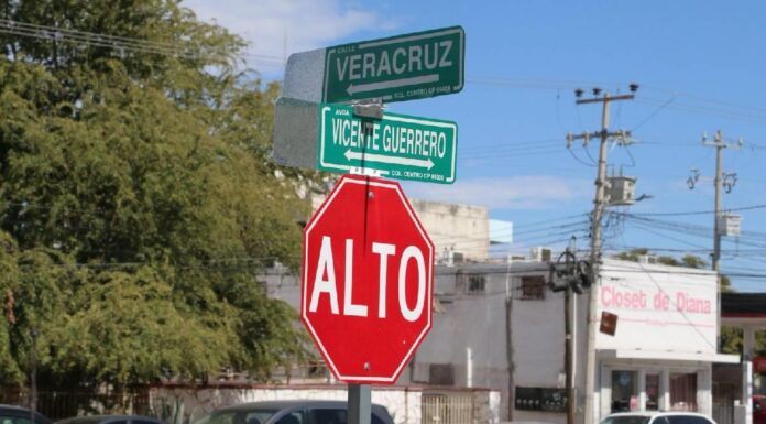 Instalan nomenclaturas para mejorar cultura vial en Cajeme