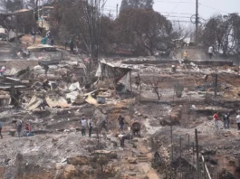 Muertos en incendios de Valparaíso, Chile, suben a 131