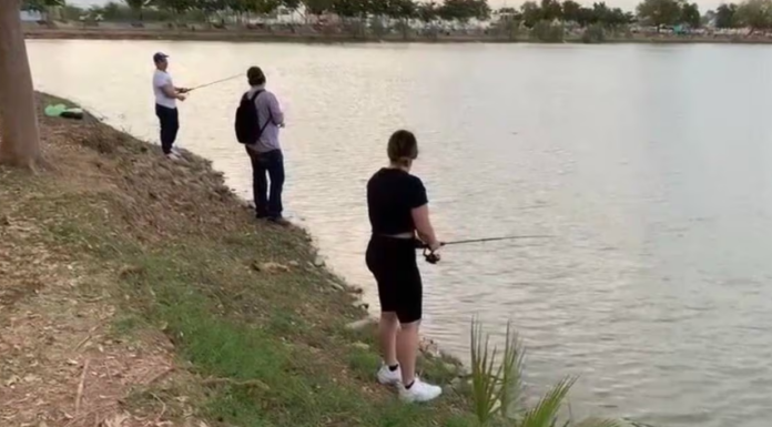 Realizan en la Laguna del Náinari, pesca deportiva