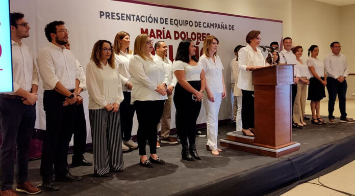 Este es el equipo de campaña de María Dolores del Río, candidata de Morena a la alcaldía de Hermosillo