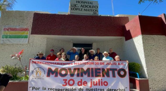 Isssteson: Movimiento 30 de Julio busca aumento del 10% o más en pensiones