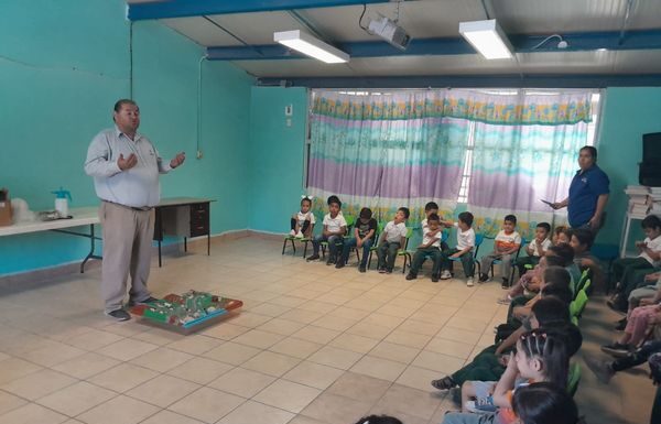 OOMAPASC IMPARTE PLATICAS SOBRE CUIDADO DEL AGUA, EN JARDIN DE NIÑOS