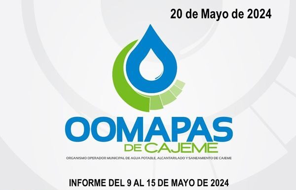 OOMAPASC PUBLICA FOLIOS ATENDIDOS DE REPORTES DE 9 AL 15 DE MAYO