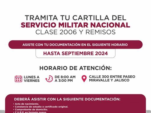 GOBIERNO MUNICIPAL EN CAJEME, INVITA A JOVENES A TRAMITAR CARTILLA DE SERVICIO MILITAR