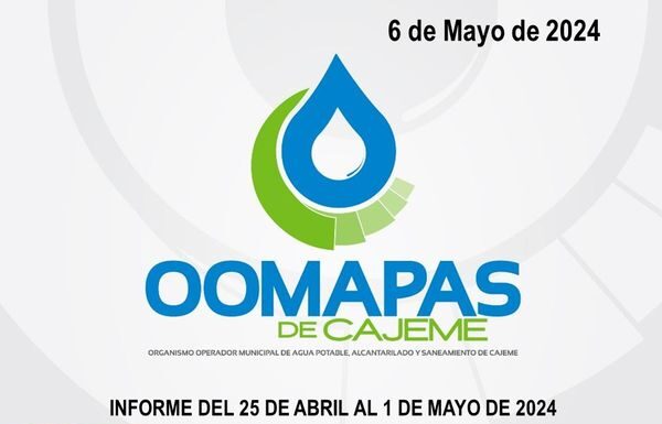 OOMAPASC PUBLICA EL INFORME DE ATENCIÓN A LOS FOLIOS DE REPORTES CON FECHA AL 1 DE MAYO