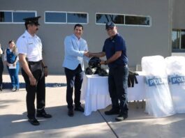 ENTREGAN EQUIPAMENTO A POLICIA MUNICIPAL DE CAJEME