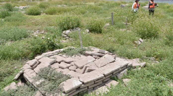 Por la sequía emergen ruinas de Buenavista