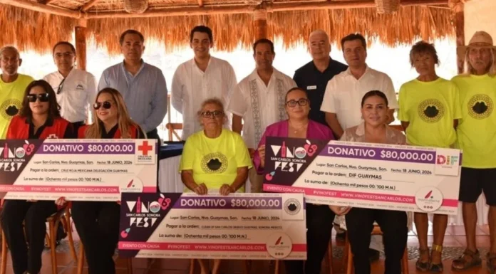 ‘Vino Fest’ de San Carlos entrega 240 mil pesos en donativos a tres instituciones