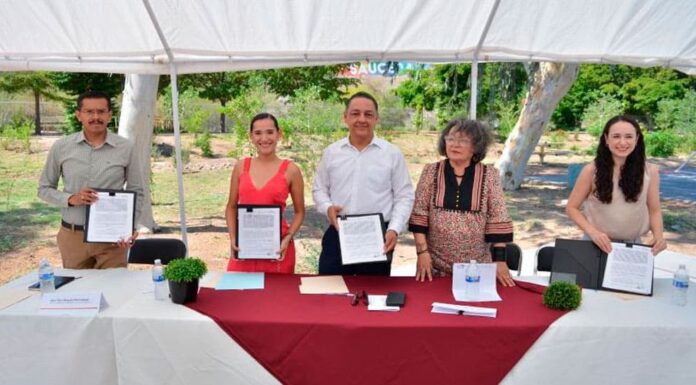 Reforestarán y darán mantenimiento a plantas en Parque La Sauceda de Hermosillo con firma de convenio entre Gobierno de Sonora y Conafor