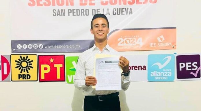 Alejandro Lameda, alcalde electo de San Pedro de la Cueva, el más joven de Sonora