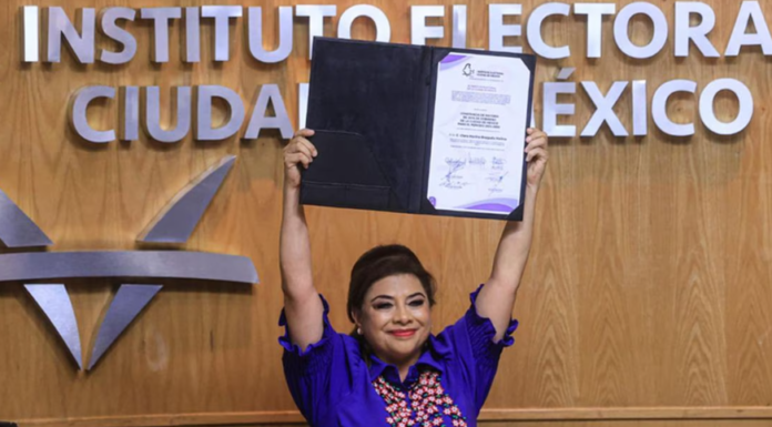 Clara Brugada recibe constancia de mayoría como candidata ganadora en la Ciudad de México