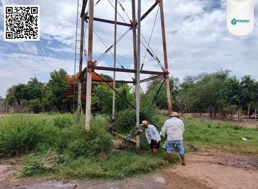 TRABAJADORES DE OOMAPASC REEMPLAZAN TUBERIA DE POZO