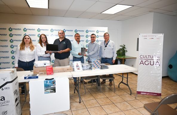 ENTREGA CONAGUA EQUIPOS DE APOYO PARA ESPACIO DE CULTURA DE AGUA DE OOMAPASC