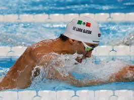 Mexicano Miguel de Lara es descalificado a en 100 metros pecho