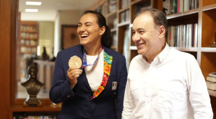 Gobernador Durazo resalta logro olímpico de Alejandra Valencia