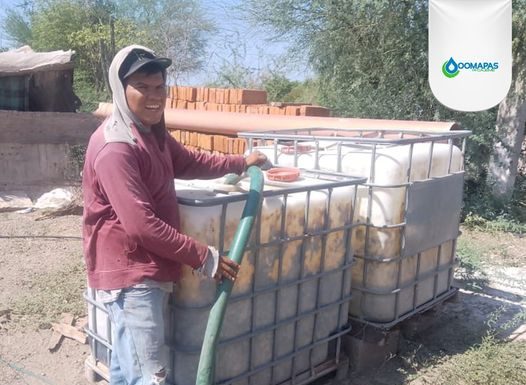 OOMAPASC REPARTE PIPAS EN LOMA DE GUAMUCHIL