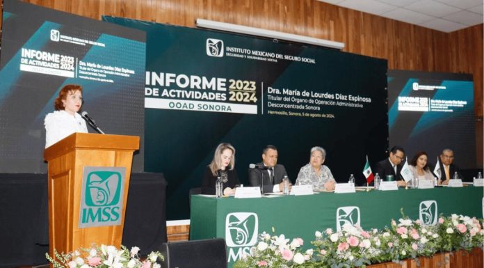 Titular del IMSS en Sonora presenta Tercer Informe de Labores