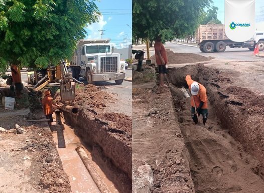 OOMAPASC REALIZA REPARACIÓN DE LÍNEA AL NORTE DE LA CIUDAD