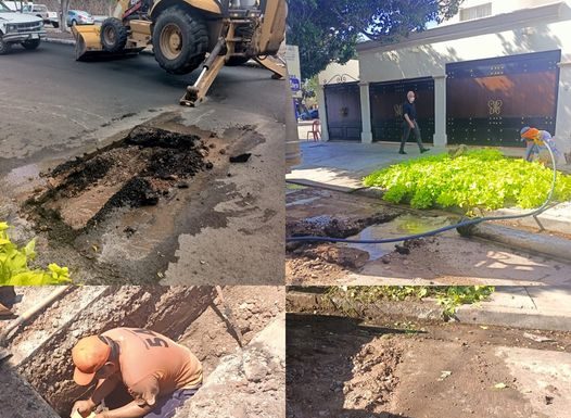 OOMAPASC REALIZA REPARACIÓN EN ZONA NORTE