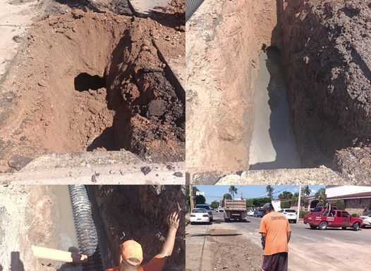 OOMAPASC REALIZA REPARACIONES EN CALLE CALIFORNIA