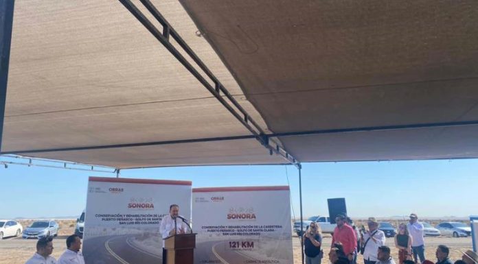 Alfonso Durazo: Remodelan carretera a Puerto Peñasco