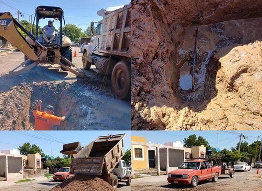 OOMAPASC REALIZA REPARACIONES EN COL. LAS HACIENDAS