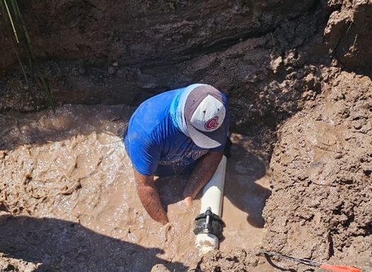 OOMAPASC REALIZA TRABAJOS DE REPARACIÓN EN KILOMETRO NUEVE