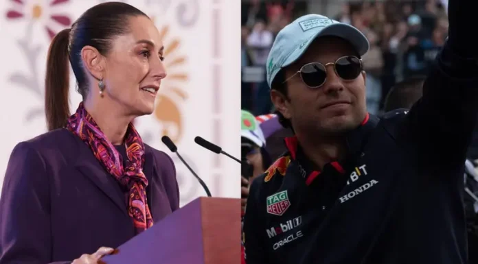 Sheinbaum felicita a ‘Checo’ Pérez tras el GP de México; ‘siempre hay que apoyar’