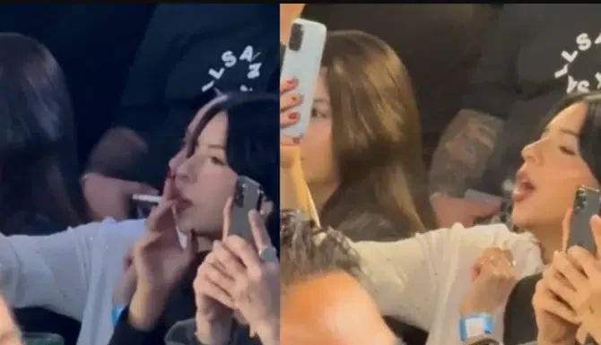 Ángela Aguilar desata burlas al ser captada fumando; usuarios aseguran que no sabe: «yo hacía eso en secundaria»