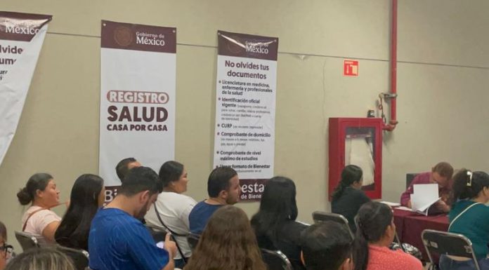 En Cajeme, reciben documentos de personal médico para programa Salud Casa por Casa