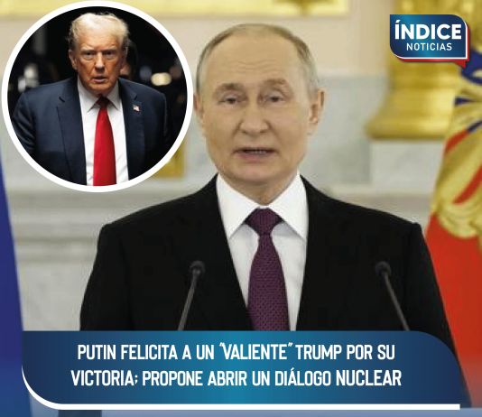 Putin felicita a un «valiente» Trump por su victoria; propone abrir un diálogo nuclear