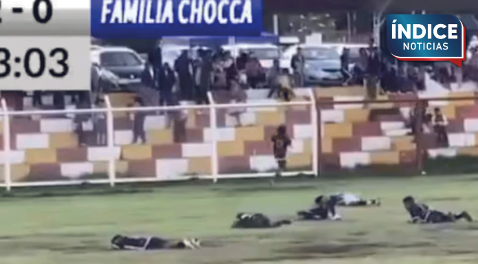 Futbolista muere por impacto de rayo durante partido en Perú