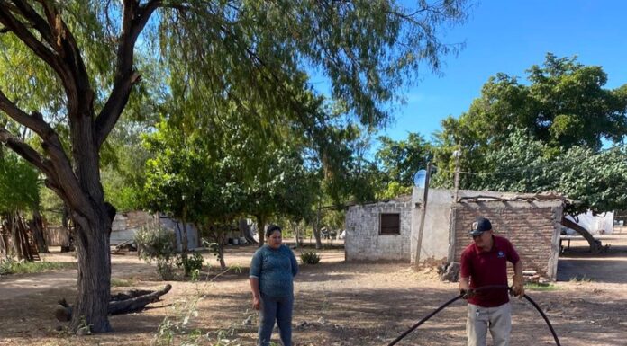 Sondeo de línea por calle Hidalgo entre 1600 y Lado Sur en Ejido de Teras.