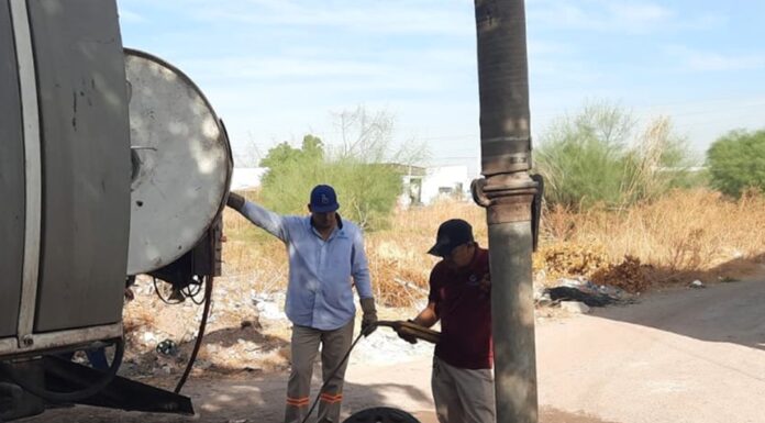 Sondeo de línea por calle Ixtapa y Edmundo Taboada en Col. Florida.